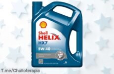 Lubricante Shell Helix HX7 5W40 a precio loco: rendimiento superior y protección brutal para tu motor ¡No dejes escapar este chollo, compra ahora antes que se acaben!