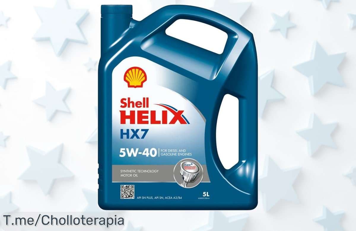 Lubricante Shell Helix HX7 5W40 a precio loco: rendimiento superior y protección brutal para tu motor. ¡No dejes escapar este chollo, compra ahora antes que se acaben!