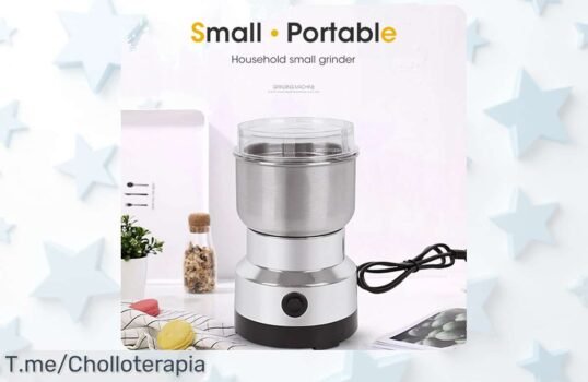 Mini molinillo eléctrico a precio loco: ¡Haz puré y muele café como un chef! Aprovecha este super chollo antes de que se agoten, no puedes dejarlo pasar
