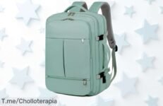 Mochila de viaje perfecta con alta capacidad y diseño para cabina, ¡super chollo que no puedes dejar escapar! Hazla tuya ahora antes de que se agote y aprovecha este ofertón