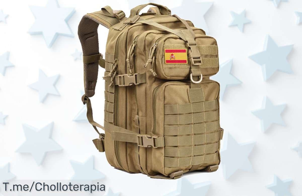 Mochila táctica impermeable de 50L a un precio loco, duradera y lista para tus aventuras al aire libre. ¡No esperes más y consigue tu súper chollo antes de que se acabe!