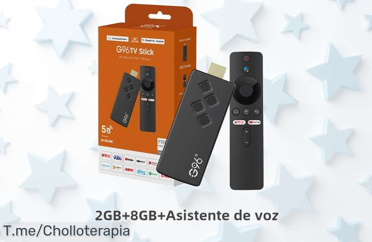 No dejes pasar esta locura: Llévate el TV G96 con Android 13 y calidad 8K, ¡el cine en casa a un precio nunca visto! Compra ya antes que se agote este ofertón.