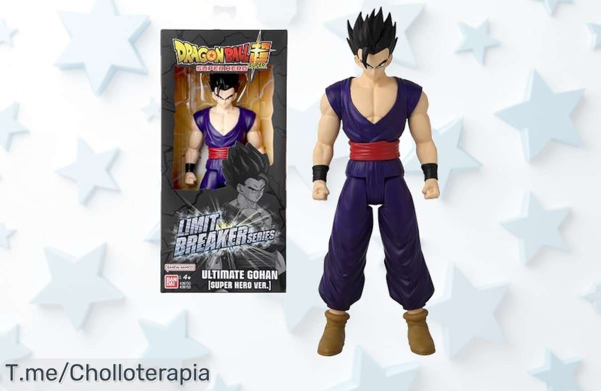 No te pierdas la figura de Gohan a un precio loco, 30 cm de pura acción y realismo para tus batallas favoritas. Oferta limitada, corre y hazla tuya ya.