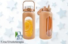 Obtén la botella de agua deportiva más increíble del mercado en un precio loco, capacidad de 18L y dos formas de beber, ¡aprovecha este ofertón antes que se agoten!