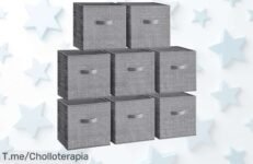 Organiza tu hogar con estilo y aprovecha este ofertón: Juego de 8 cajas de almacenaje a precio loco ¡Hazte ya con ellas antes que se agoten!