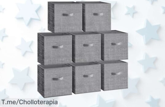 Organiza tu hogar con estilo y aprovecha este ofertón: Juego de 8 cajas de almacenaje a precio loco ¡Hazte ya con ellas antes que se agoten!
