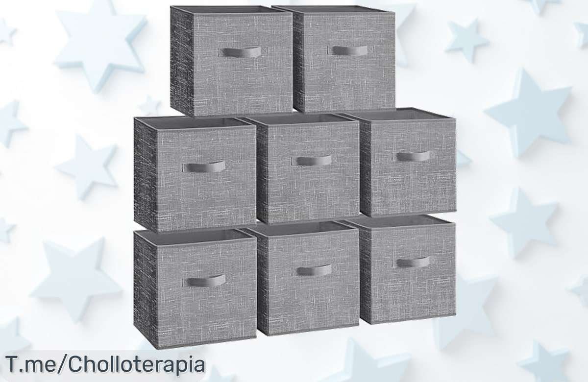 Organiza tu hogar con estilo y aprovecha este ofertón: Juego de 8 cajas de almacenaje a precio loco. ¡Hazte ya con ellas antes que se agoten!