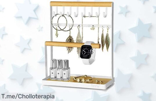 Organiza tus joyas con el soporte más elegante y resistente del mercado, ¡aprovecha este chollo único antes de que se agote! Hazlo tuyo ya mismo
