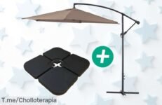 Parasol Redondo Ilios de 3 Metros: ¡Un Ofertón Nunca Antes Visto! Disfruta del Sol Con Comodidad y Seguridad Hazte Con El Tuyo Ahora, Quedan Pocos en Stock