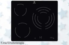 Placa Vitrocerámica Electrolux EHF6232IOK a precio loco; cocina fácil con 3 zonas y control táctil! Aprovecha este ofertón antes de que desaparezca, ¡compra ya!