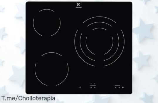 Placa Vitrocerámica Electrolux EHF6232IOK a precio loco; cocina fácil con 3 zonas y control táctil! Aprovecha este ofertón antes de que desaparezca, ¡compra ya!