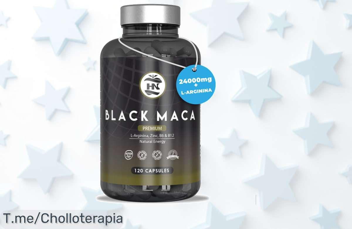 Potencia tu energía con HN Maca Negra y L Arginina, un super chollo que combate el cansancio. ¡Aprovecha esta oferta nunca vista y actúa ya antes de que se agote!