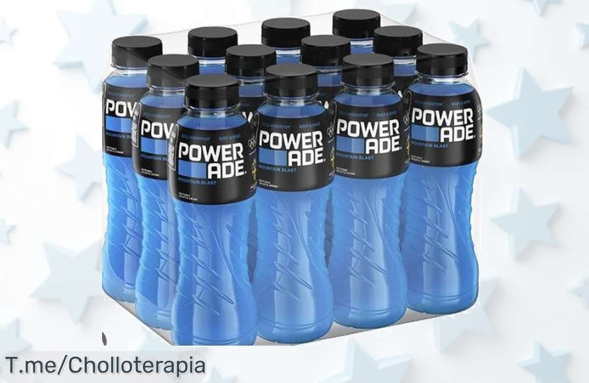 Potencia tu energía con Powerade Mountain Blast, 12 x 500ml ¡Super chollo para conquistar tu día! Hazlo tuyo antes de que se agote y siente la carga instantánea.