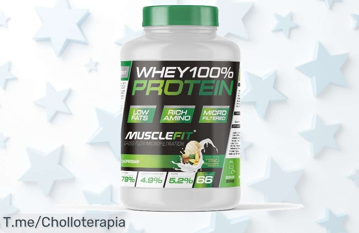 Potencia tu energía y crecimiento muscular con WHEY 100% Protein 2kg a precio loco, recupera rápido y sin preocupaciones. ¡Hazte con este super chollo antes de que se agote!