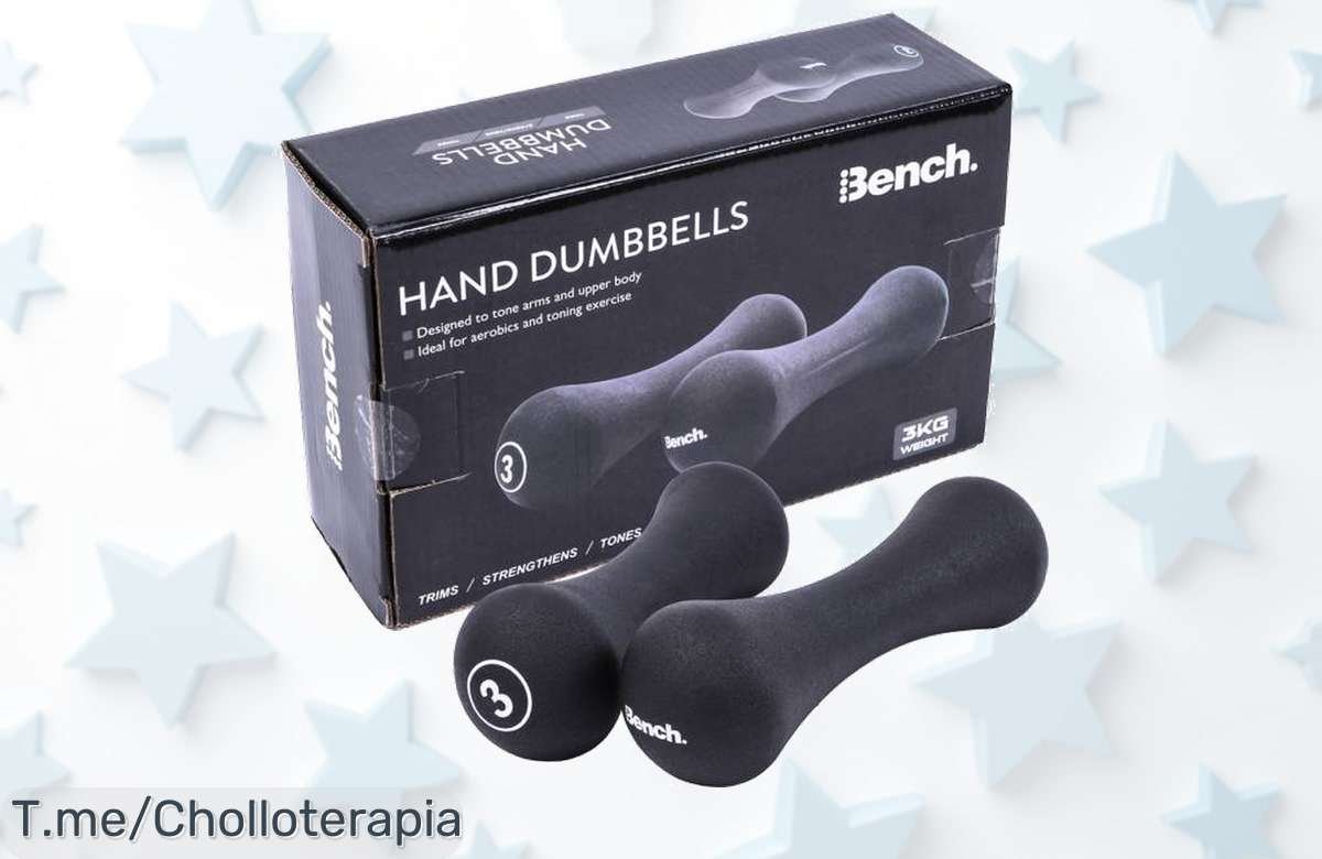 Potencia tu entrenamiento con el set de 2 mancuernas de 3kg a un precio loco que no podrás creer, ¡transforma tus rutinas hoy! Oferta limitada, compra ya y siente la diferencia.