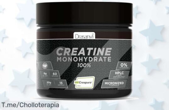 Potencia tus músculos con Creapure a un precio loco, mejora tu fuerza y rendimiento en segundos ¡Hazte con este super chollo antes de que se agote! Actúa ya