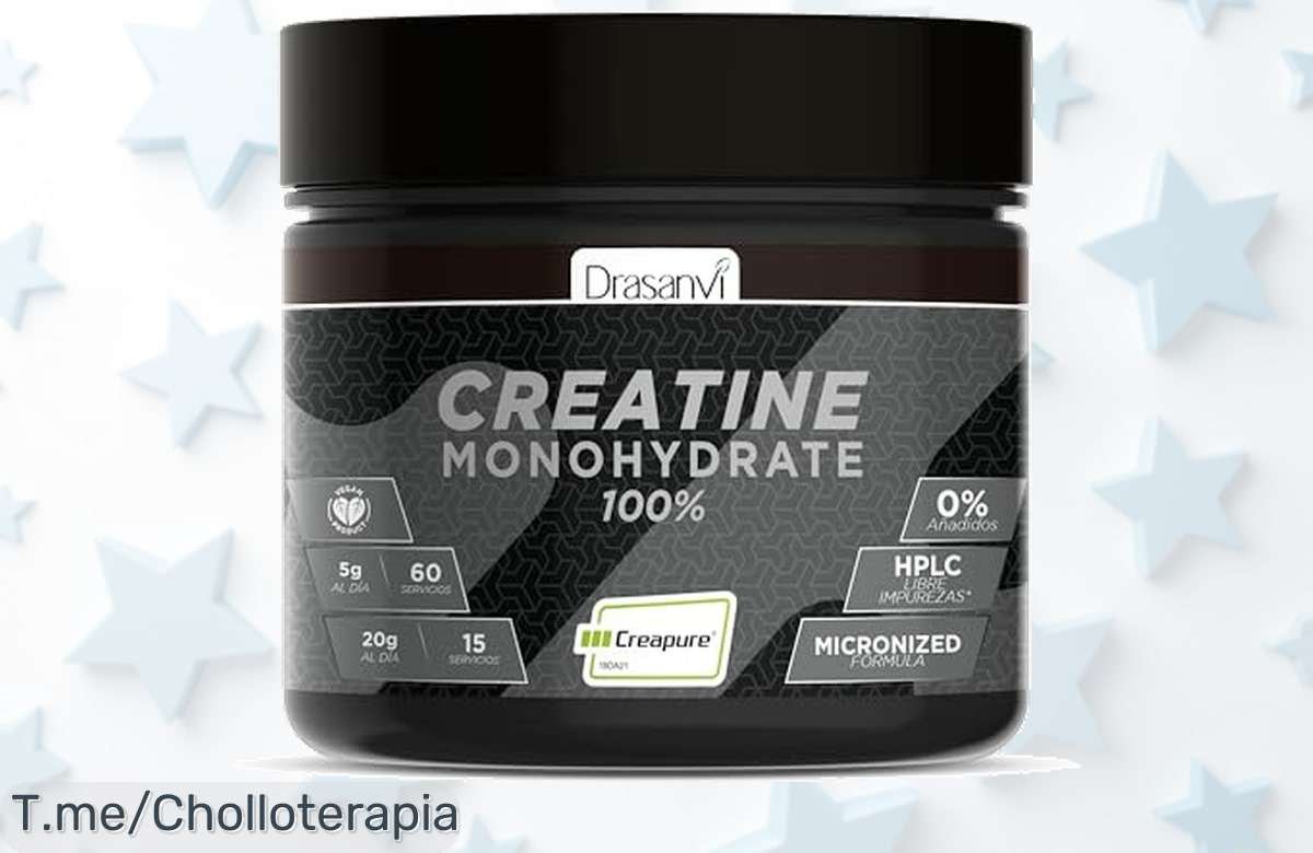 Potencia tus músculos con Creapure a un precio loco, mejora tu fuerza y rendimiento en segundos. ¡Hazte con este super chollo antes de que se agote! Actúa ya.