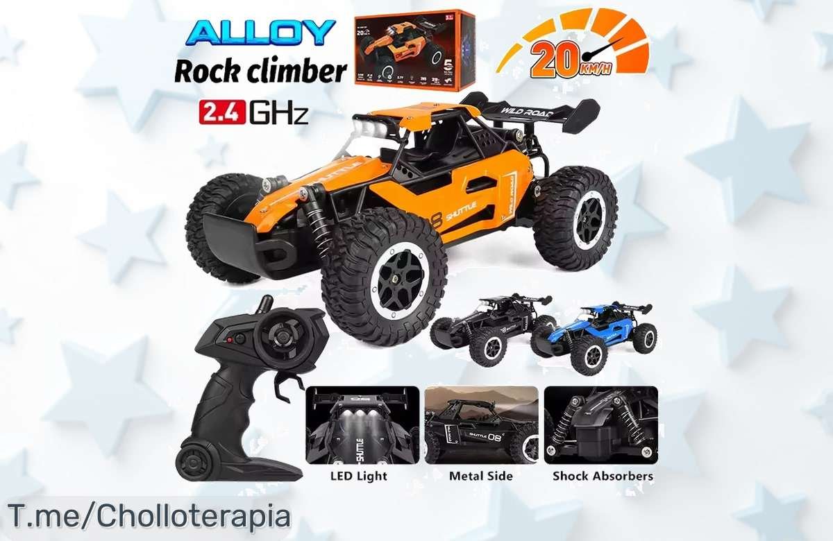 Potencia y diversión sin límites: coche teledirigido 1:16 a 20 KM/H con acrobacias increíbles. ¡Super chollo solo por tiempo limitado! ¡Haz tu pedido antes de que se agote!