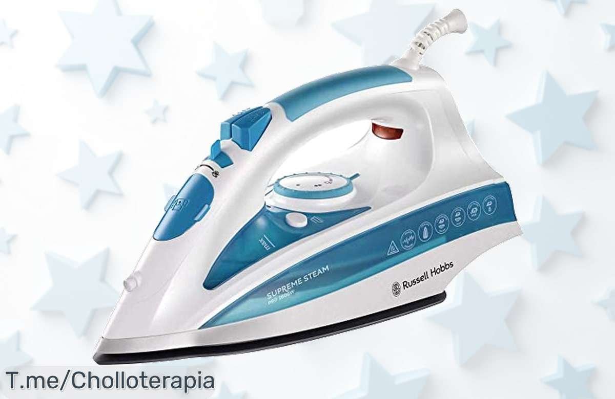 Potente plancha Russell Hobbs con golpe de vapor y suela cerámica antideslizante a un precio loco, ¡ofertón exclusivo por tiempo limitado! No te quedes sin la tuya.