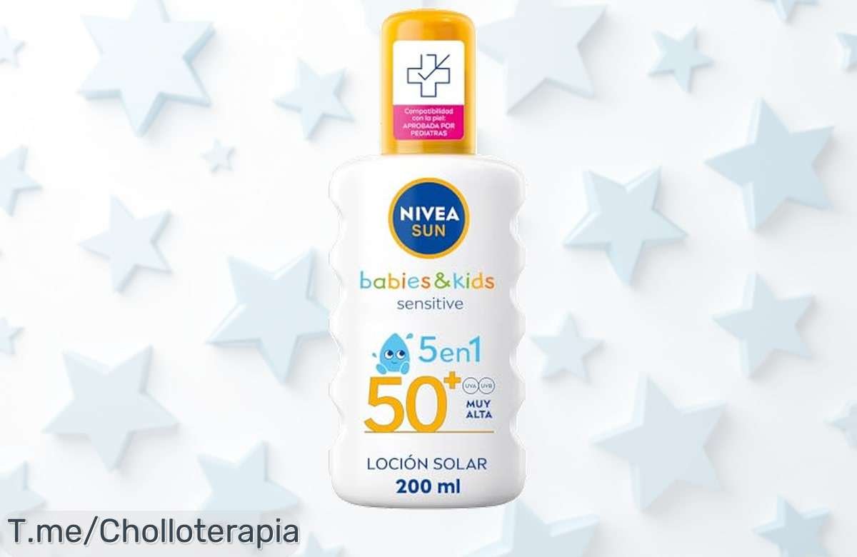 Protege a tus peques del sol con NIVEA SUN FP50+, ¡adiós alergias solares! No dejes pasar este super chollo, compra ya tu ofertón que se va volando y disfruta sin preocupaciones.