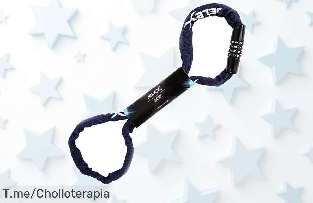 Protege tu bici con el candado JELEX Dr.Security, resistente y espectacular. ¡Aprovecha este super chollo antes de que se agoten! Oferta limitada, actúa ya.