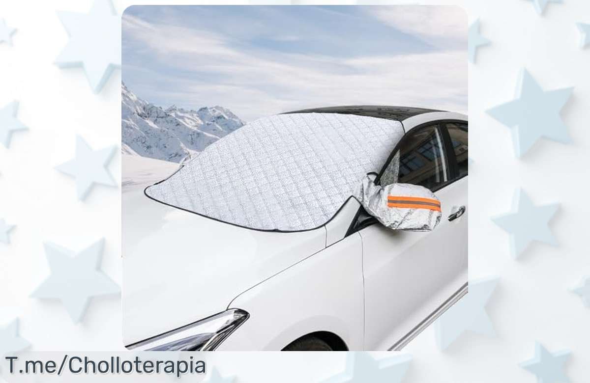 Protege tu coche del frío con el super chollo Protector Hielo Parabrisas: diseño inteligente y seguridad garantizada. ¡No te quedes sin este ofertón, compra ya antes que se agote!