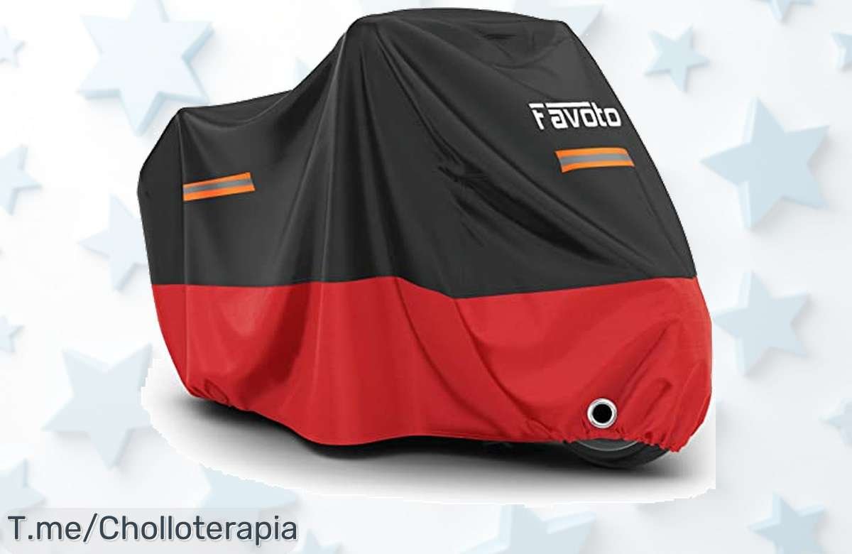 Protege tu moto con la funda impermeable y antirrobo, un super chollo que no podrás dejar pasar. Manténla impecable, ¡compra ahora antes de que se agote!