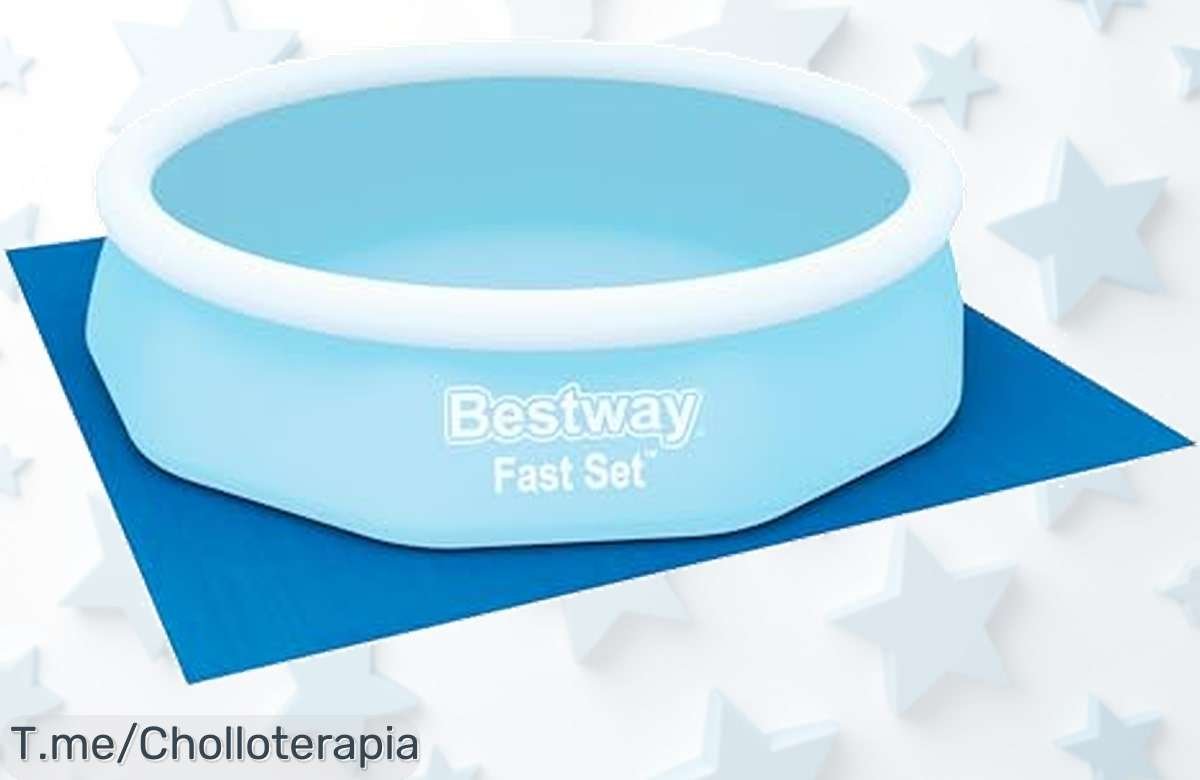 Protege tu piscina este verano con el tapiz salvador de BESTWAY, adiós pinchazos y barro en un ofertón único. ¡Date prisa antes que se agoten!