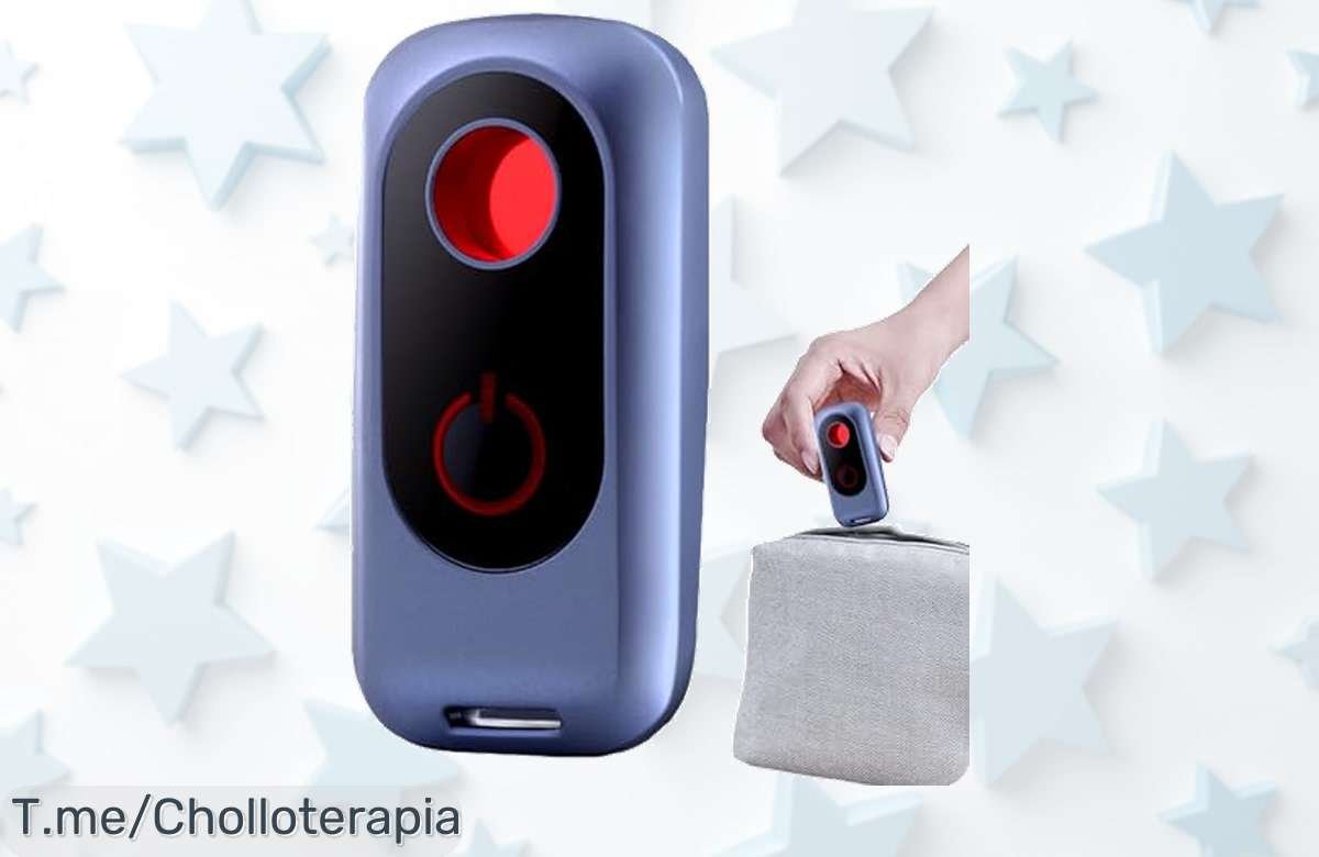 Protege tu privacidad con el detector de cámaras ocultas, tecnología avanzada que escanea hasta 5 metros. ¡Aprovecha este super chollo antes de que se agote!