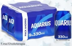 Refresca tu día con Aquarius Limón: 9 latas a un precio loco, disfruta de energía y sabor en cada sorbo ¡No te quedes sin él, la oferta es limitada!