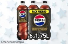 Refresca tu día con Pepsi Zero y aprovecha este super chollo de 6 botellas sin azúcar y cero calorías; ¡hazte con el pack antes de que se agote!