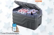 Refrigerador de coche portátil a precio loco, compresor de doble zona que asegura tus bebidas frías y snacks frescos en cada viaje ¡Aprovecha esta oferta increíble ya!