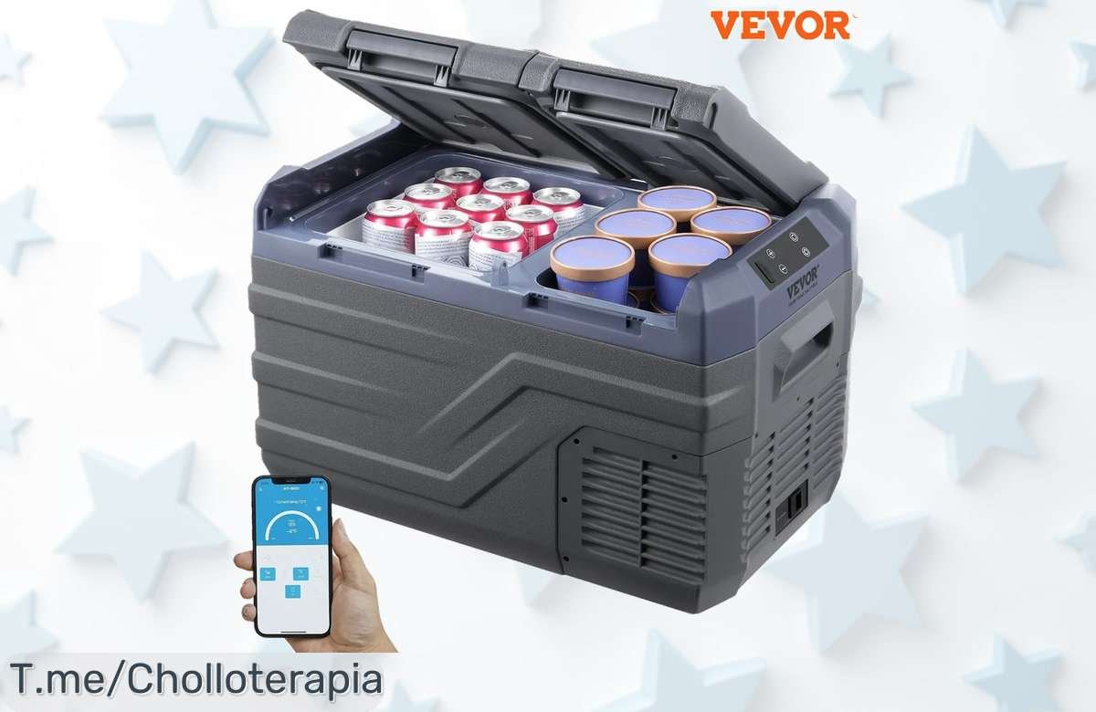 Refrigerador de coche portátil a precio loco, compresor de doble zona que asegura tus bebidas frías y snacks frescos en cada viaje. ¡Aprovecha esta oferta increíble ya!