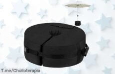 Refuerza tu verano con la bolsa de pesas RIOGOO, aguanta hasta 85 libras y disfruta del relax sin viento molesto ¡Aprovecha este ofertón antes que se acabe!
