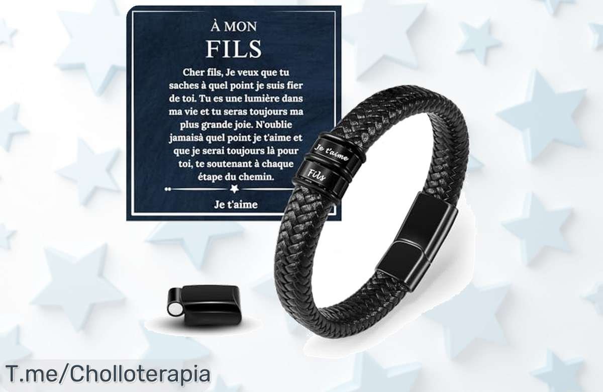 Regala estilo único con la pulsera de cuero Mia&Cale, un super chollo que hace brillar a tu hijo. ¡No pierdas esta oferta exclusiva y sorpréndelo hoy mismo!