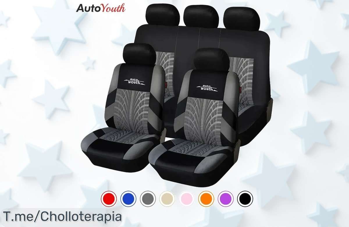 Renueva Tu Coche Con Estas Fundas De Asiento En Diseño Pista De Neumático, Un Super Chollo Para Proteger Y Dar Estilo A Cada Viaje, Aprovecha Este Ofertón Ya Antes Que Se Agote