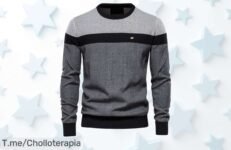 Renueva tu armario con el suéter AIOPESON de algodón 100% a un precio loco, un estilo casual que transforma tu look ¡Compra ya antes de que se agoten!