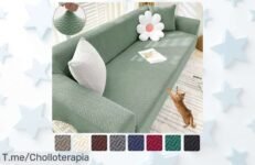 Renueva tu sala con la funda de sofá Jacquard, el super chollo que transforma tu hogar y le da un toque especial ¡Compra ahora antes de que se agoten!