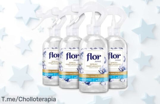 Revitaliza tu ropa con el pack de 4 Flor Instant Perfume, aroma fresco y fácil de usar ¡Aprovecha este ofertón limitado antes que se agote!