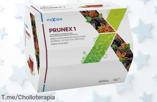 Revitalize tu bienestar con Prunex Fuxion: detoxifica tu colon y lleva 28 sobres de pura energía en un ofertón nunca visto ¡Actúa ya antes que se agoten!