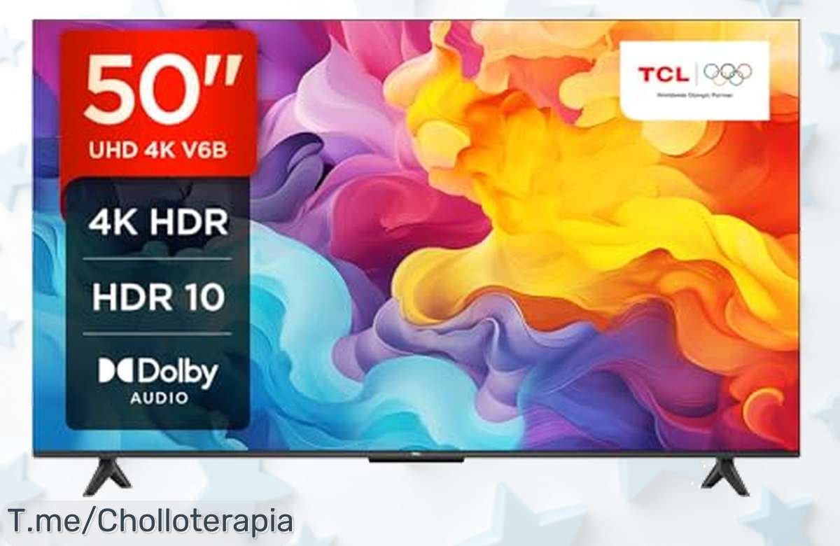 Revoluciona tus noches de cine con el TCL 50V6B y su sonido envolvente; aprovecha este super chollo antes de que se acabe, ¡las mejores pantallas vuelan rápido!