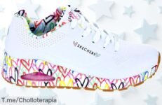 Solo hoy: Aprovecha el super chollo de las Skechers Mujer Zapatillas Uno Loving Blanco, estilo único que deslumbra ¡Compra ya antes de que se acaben!