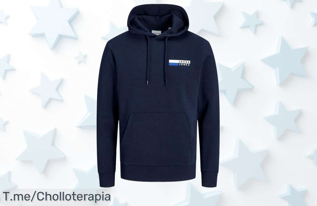 Sudadera Jack & Jones: Suave y con diseño impresionante, ¡un chollo que te hará brillar este otoño! No esperes más, las unidades vuelan. ¡Cómprala ya antes de quedarte sin ella!