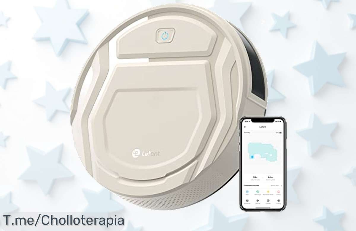 Super chollo: Lleva a casa el LEFANT Robot Aspirador, potente y silencioso, ideal para pelos de mascotas. Aprovecha el descuentazo antes de que se acabe y ¡haz limpieza fácil!