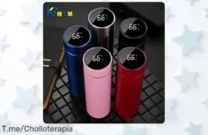 Taza Termo Con Pantalla De Temperatura A Un Precio Loco, Ideal Para Papá En Su Día; Disfruta Cada Sorbo Con Este Ofertón Único ¡Compra Ya Antes Que Se Acabe!