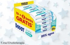 Toallitas Dodot Pure Aqua para Bebé: Super Chollo de 48 Unidades que Protegen la Piel con un 99% de Agua ¡Compra Ya Antes que Se Agoten!