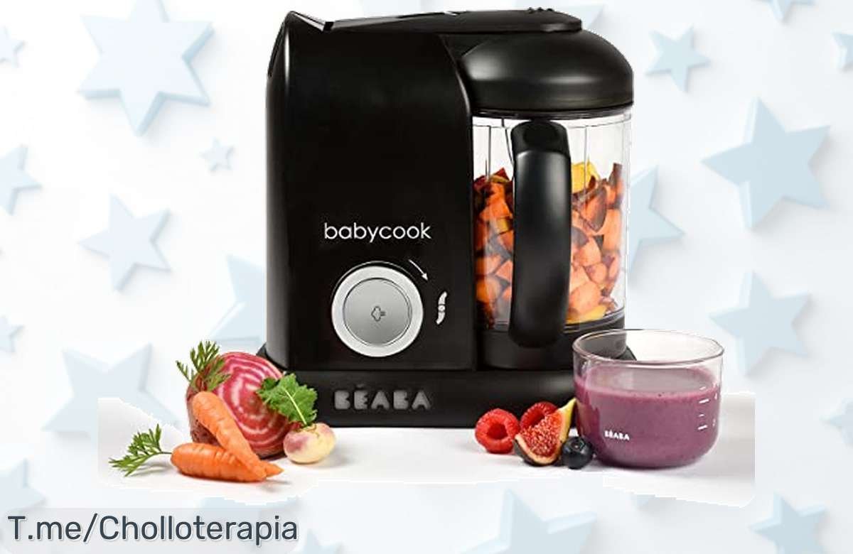 Transforma la comida de tus peques en un festín con BÉABA Babycook Solo: cocina al vapor y tritura en 15 min. ¡No te pierdas este super chollo antes que se acabe!