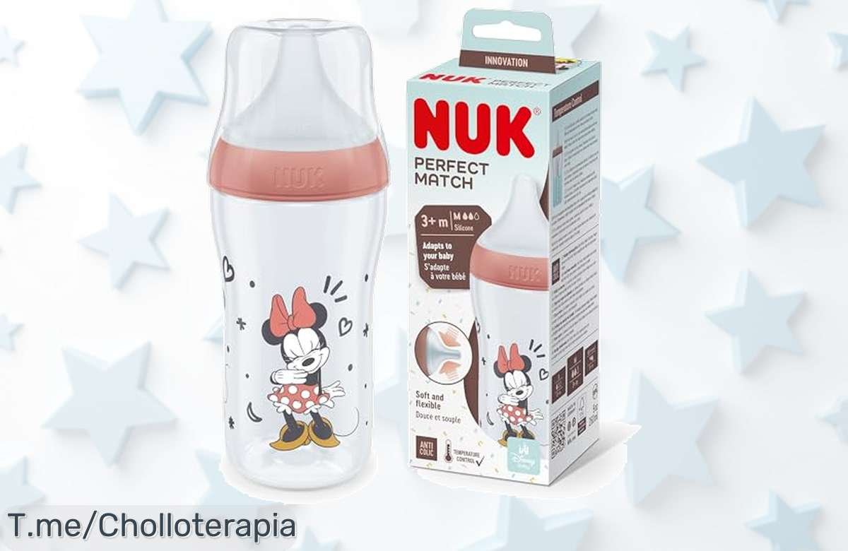 Transforma la hora del biberón en pura diversión con el Biberón Perfect Match de NUK, diseño fácil y tetina suave que adoran los bebés. ¡Llévatelo ya a precio loco!