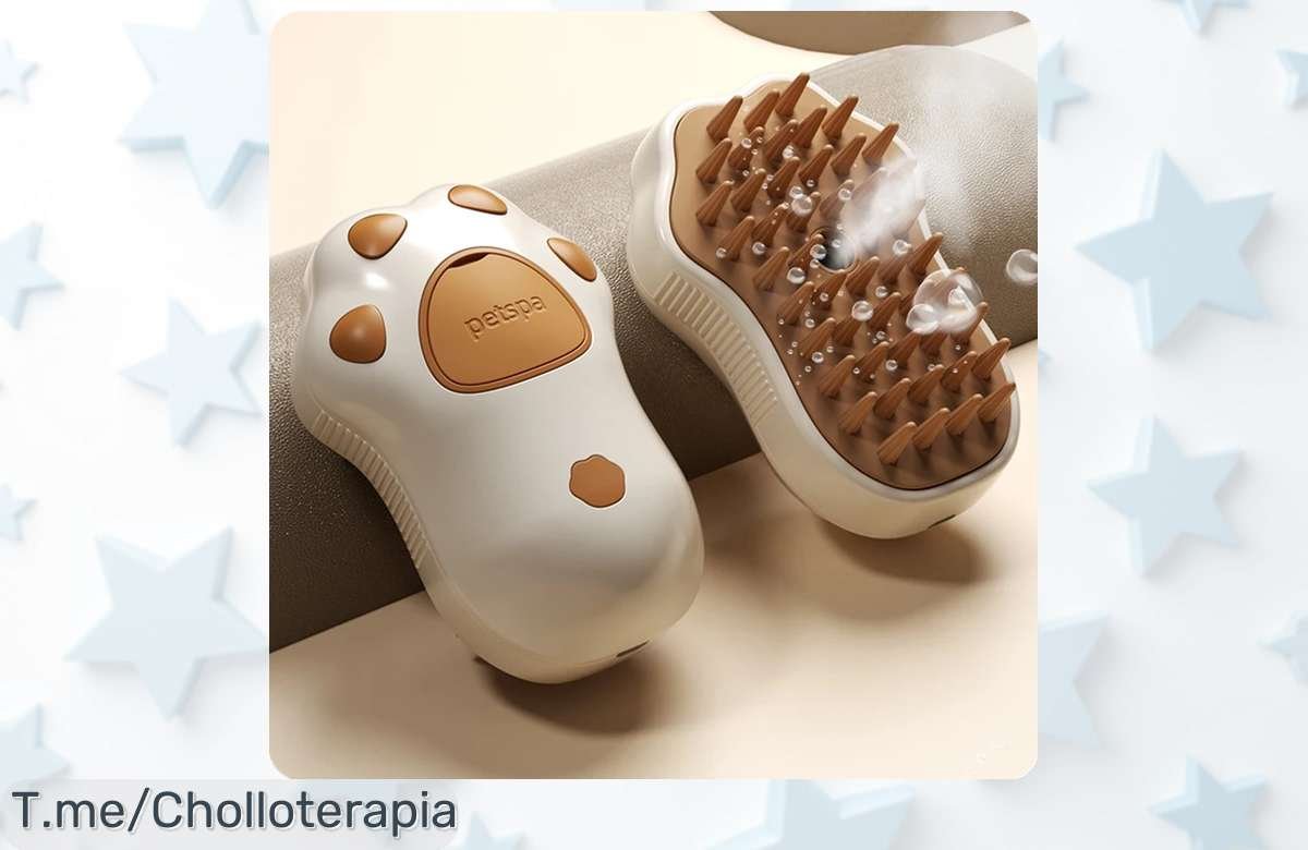 Transforma la limpieza de tu hogar y el cuidado de tu mascota con nuestro cepillo de vapor 3 en 1, aprovecha este super chollo antes que se agote ¡Compra ahora!