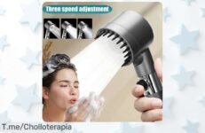 Transforma tu baño en un spa con la ducha mágica de masaje a precio loco, ajusta tres velocidades para el lujo que mereces ¡Compra ya antes de que se agote!